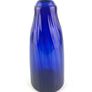 Vintage cobalt blue glass decanter bottle Image 2