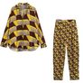 Fab Zara Geometric Print Co-ord Set Shirt & Trousers Size XL UK 14 Image 6