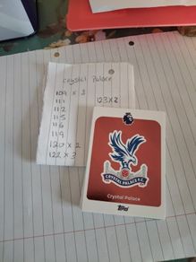 crystal palace Topps Premier cards