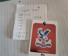 crystal palace Topps Premier cards