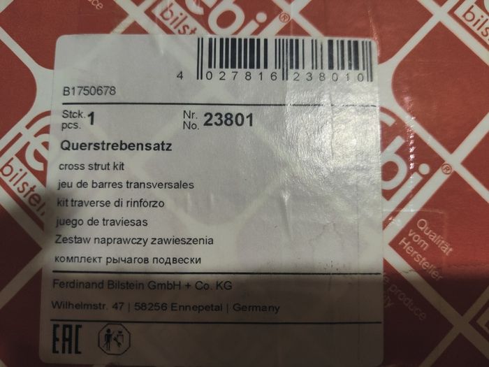 Mercedes Rear Axle Suspension Control Arm Kit Febi Bilstein