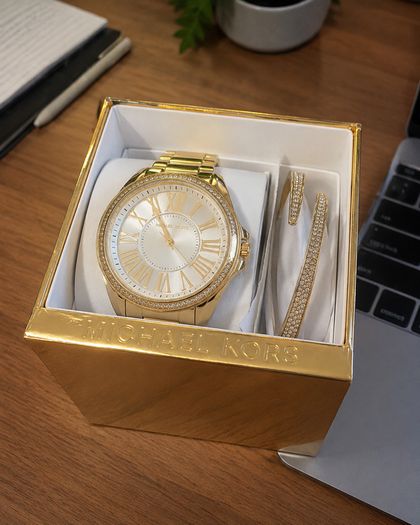 Michael Kors MK3568 Kacie Watch and Bracelet Set