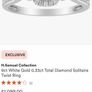 9ct diamond ring size M Image 8