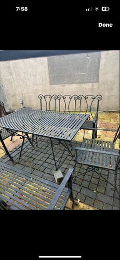 Garden Steel Table & Chairs