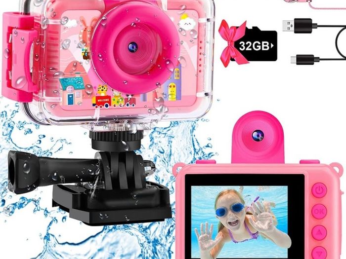 Kids Underwater Camera Boys - Kids Video Camera Waterproof 1080P HD Children Camcorder Digital Camera for Boy Holidays Birthday Toys Gifts MULTIPLE COLOURS AVAILABLE, SEE PHOTOS (FREE POSTge)