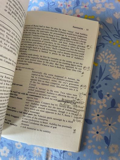 Shakespeare - Notes on Coriolanus