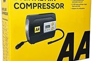 AA 12V Digital Tyre Inflator AA5502  For Cars Other Vehicles Inflatables Bicycles  Shows PSI BAR KPA 3/100 PSI Includes Adaptors, Black