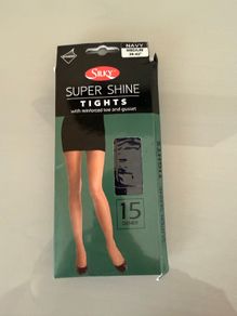 Silky Super Shine tights Navy size medium