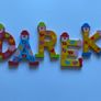 Multicolour Personalised Wooden Letters for Kids Room Image 5