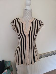 Zara striped knit top uk 10 bnwt