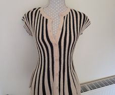 Zara striped knit top uk 10 bnwt
