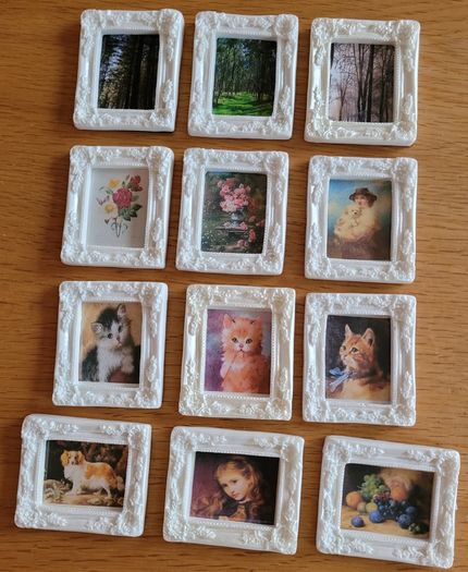 Miniature Paintings, pictures for dolls houses