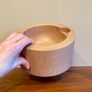Vintage Danish Bodum Solid Staved Wood Bowl Image 3