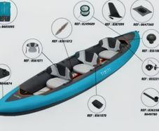 Decathlon ITIWIT 3 Person Inflatable Kayak Premium Full Family Bundle