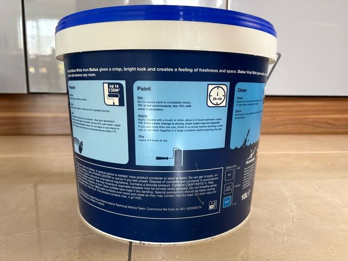 Dulux Vinyl Matt Pure Brilliant White 10L