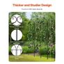 Garden Trellis for Climbing Plants, 87 x 20 in, 4 Packs Rustproof Metal Garden Flower Trellis, Outdoor Climbing Rose Trellis Cucumbers Support, Decorative Clematis Trellis for Courtyards Lawns Image 2
