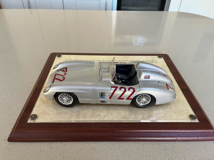 Mercedes 300 SLR Signed by Stirling Moss COA 1/18 Rare
