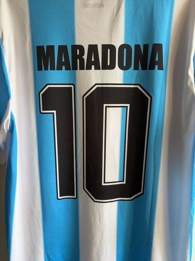 Argentina AFA Retro Football Shirt Blue White