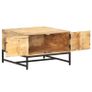 Coffee Table 67x67x45 cm Solid Mango Wood Image 3