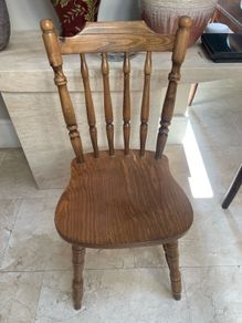 1 x Sturdy Wooden Kitchen Dining Chair - Can Deliver