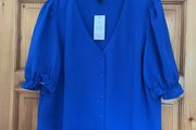 New Look blue blouse size 16 - New
