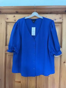 New Look blue blouse size 16 - New