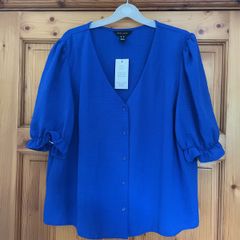 New Look blue blouse size 16 - New