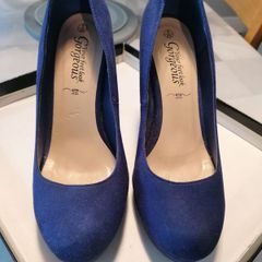 New Look Royal Blue Court Shoes Size 6