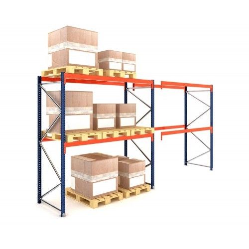 Two Bays Of Industrial Pallet Racking