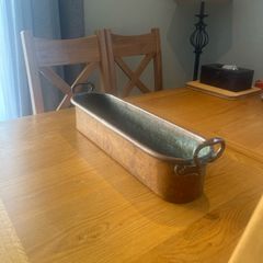 Antique Copper Fish Kettle / Planter