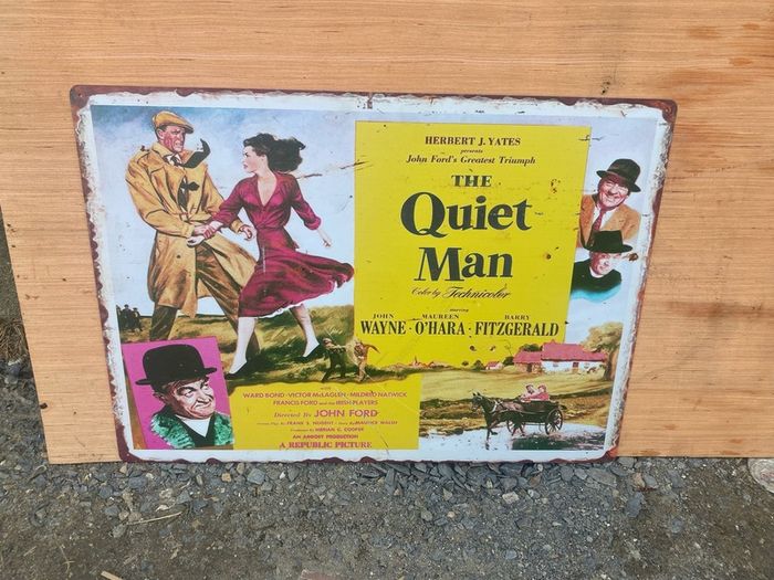 The Quiet Man Metal sign