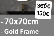 LED Bathroom Mirror 70cm Antifog Demister