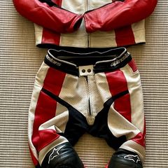 Alpinestars motorbike leather suit