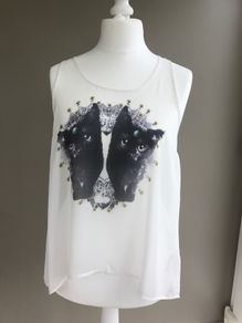 Loose sleeveless top ladies top size 12-14