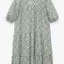 Zara cotton summer dress, green tones Image 9