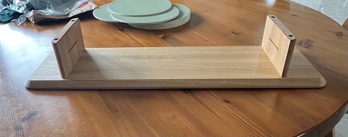Solid advice advice Oak Homemade Desk Shelf / Monitor Stand