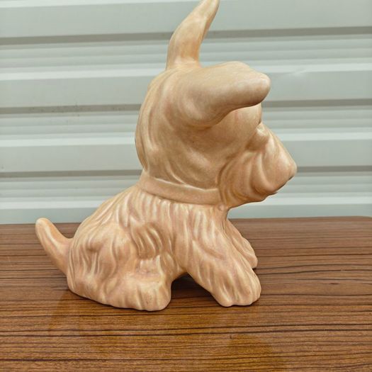 Large 20th century Crown Devon terrier dog figure, very Sylvac look to it, as well as mischievous.