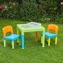 Toys Childrens Multi-Coloured Table 2 Chairs Set, Multicoloured, 51x51x43.5 cm Image 5