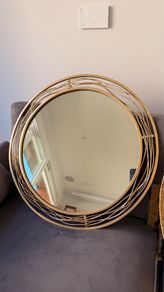 Large Gold Decorative Wall Mirror 70cm