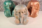 cast concrete Egyptian Pharoah Tutankhamun King Tut statue indoor outdoor ornament garden patio porch conservatory
