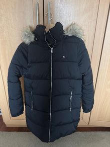 Tommy Jeans black rain coat