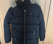 Tommy Jeans black rain coat
