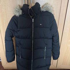 Tommy Jeans black rain coat