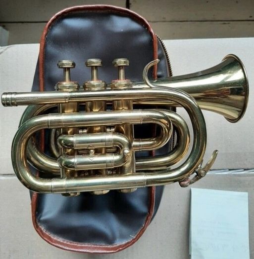 Vintage Kuhnl and Hoyer Pocket Cornet - made in Germany
