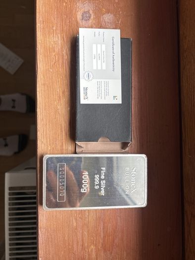 1kg silver bar