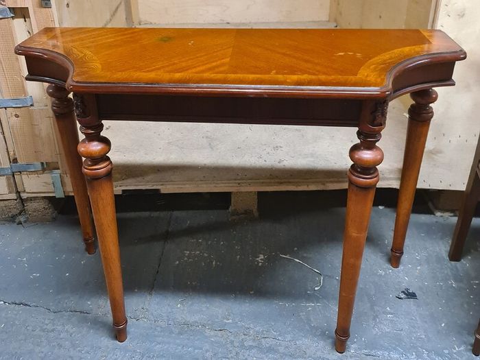 Vintage Wooden Console Table / Side Table with Carved Details