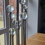 Modern Chrome & Glass Table Lamp Image 2