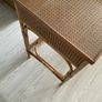 Vintage Mid Century Cane & Bamboo dressing table/console Image 3