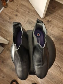 Lambretta Black Chelsea Boots