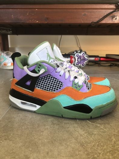air jordan 4 seafoam lookalikes custom(GS) size 5.5uk btw